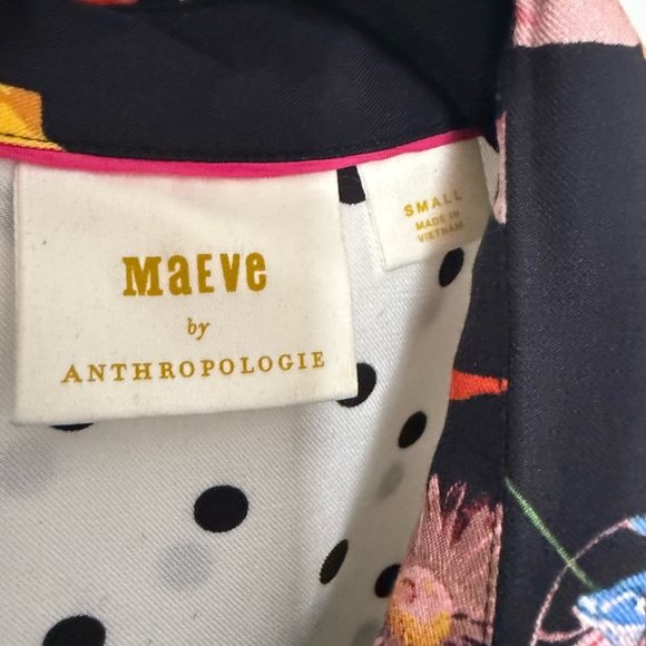 Maeve x Anthropologie Paz Contrast Button Down Shirt . Size Small. EUC. - Picture 6 of 9